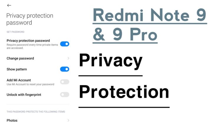How to Add/Set New Password on Redmi Note 8 Pro