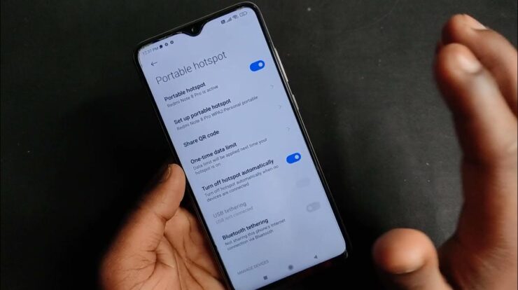 How to Enable And Set Up Portable Hotspot on Redmi Note 8 Pro | Internet-Sharing
