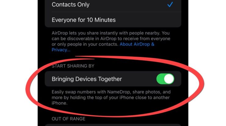 How To Turn Off Namedrop On Iphone